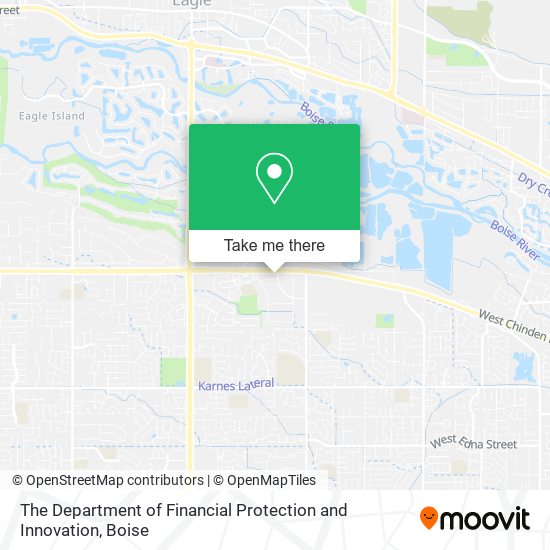 The Department of Financial Protection and Innovation map