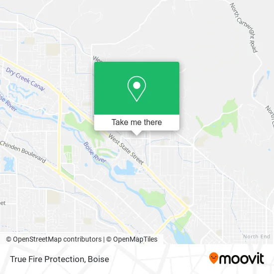 True Fire Protection map