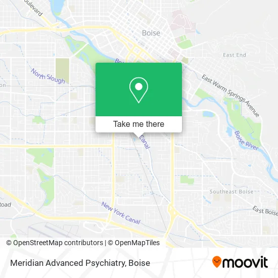Meridian Advanced Psychiatry map