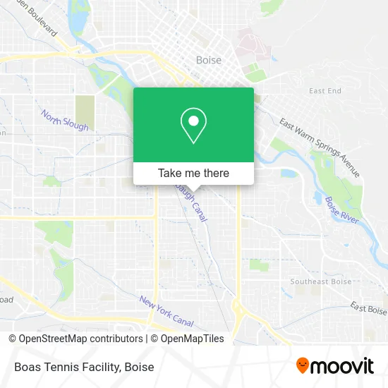 Boas Tennis Facility map