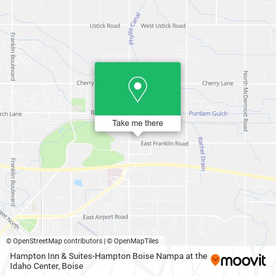 Mapa de Hampton Inn & Suites-Hampton Boise Nampa at the Idaho Center