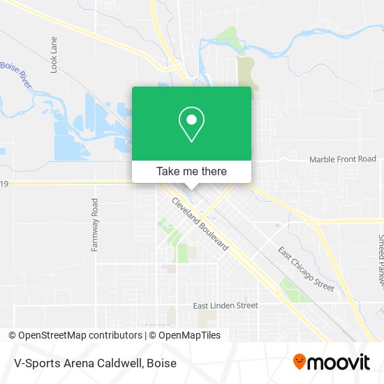 Mapa de V-Sports Arena Caldwell
