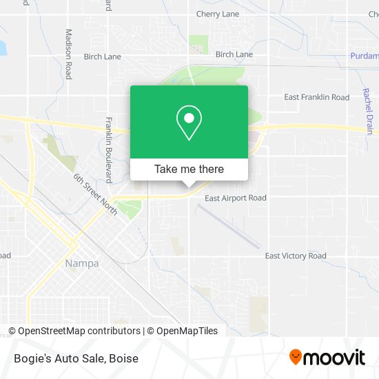 Bogie's Auto Sale map