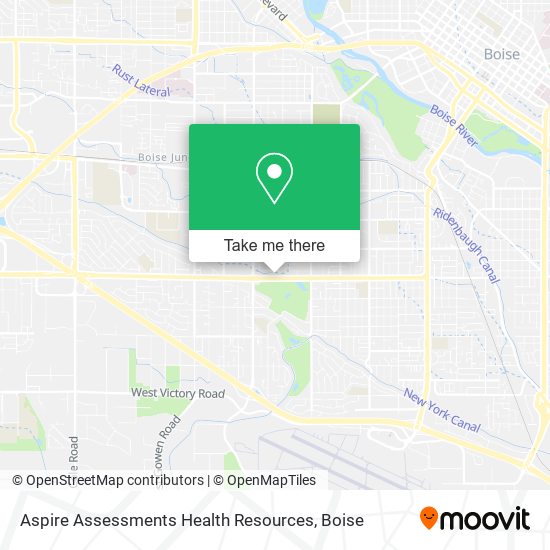 Mapa de Aspire Assessments Health Resources