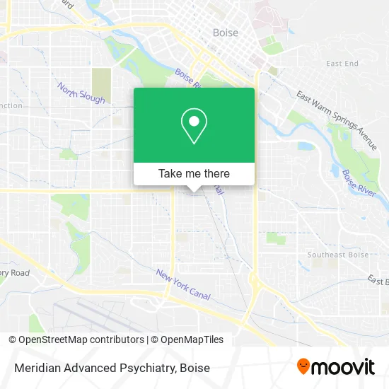 Meridian Advanced Psychiatry map
