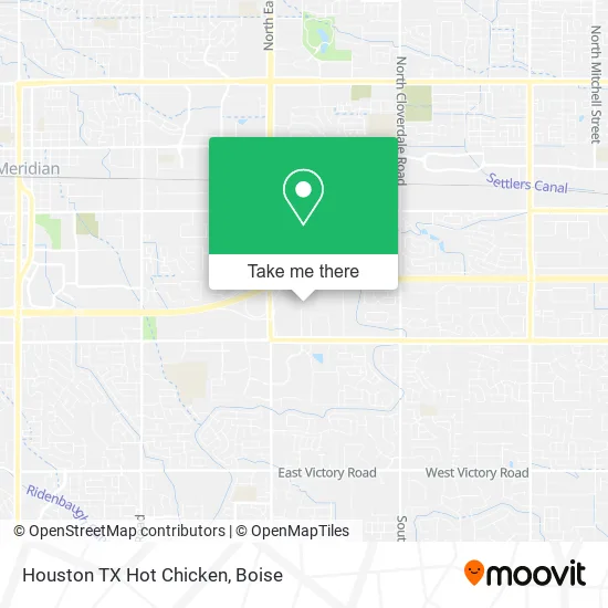 Houston TX Hot Chicken map