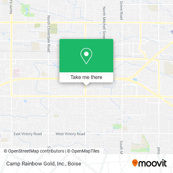 Camp Rainbow Gold, Inc. map