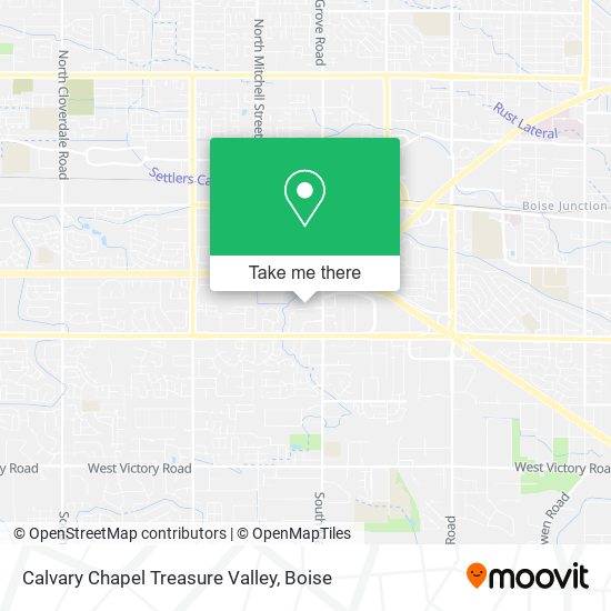 Mapa de Calvary Chapel Treasure Valley