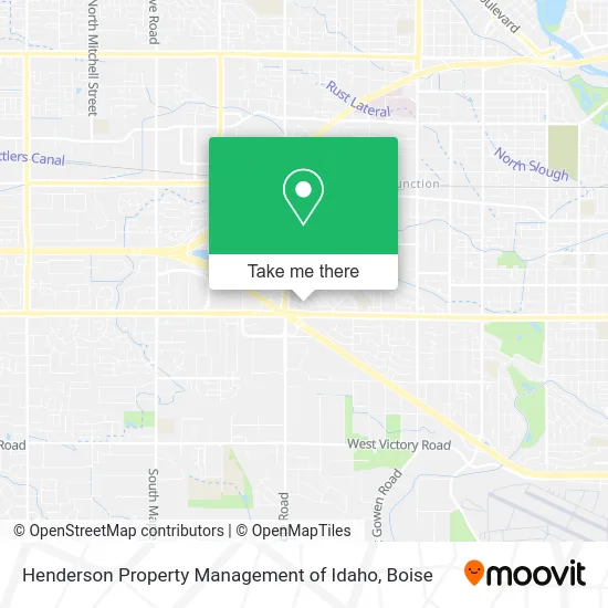 Henderson Property Management of Idaho map