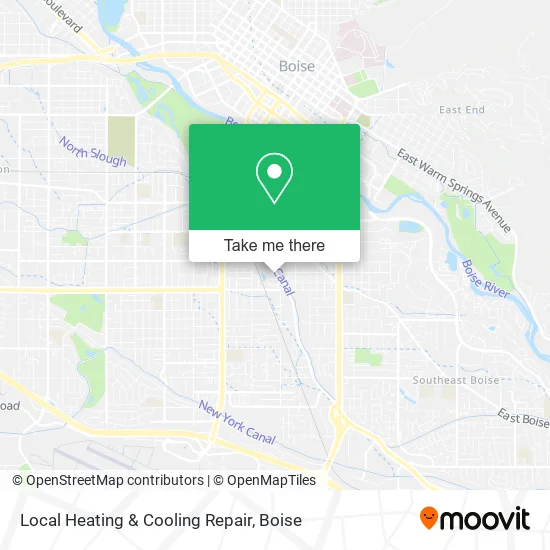 Local Heating & Cooling Repair map