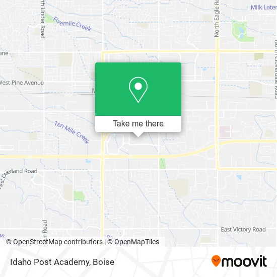 Mapa de Idaho Post Academy