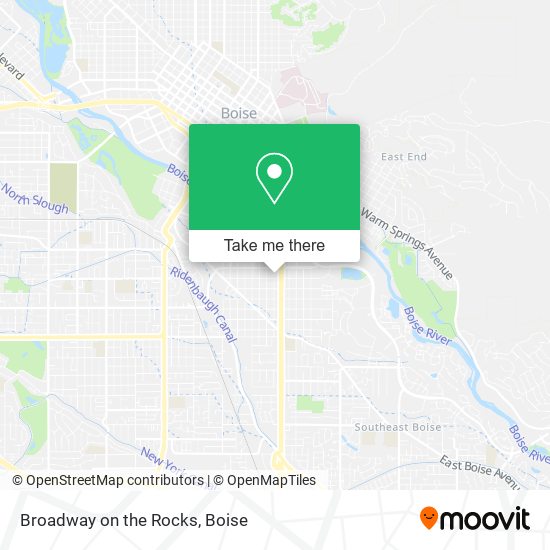 Broadway on the Rocks map