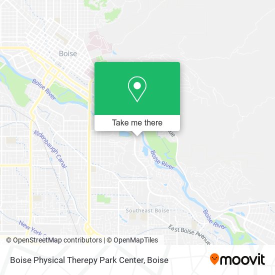 Boise Physical Therepy Park Center map
