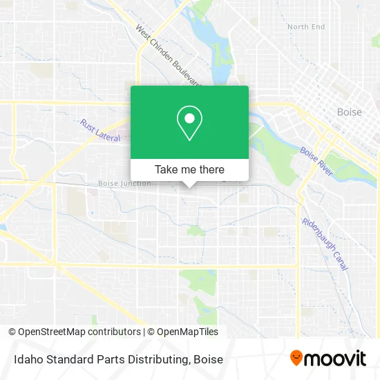Idaho Standard Parts Distributing map