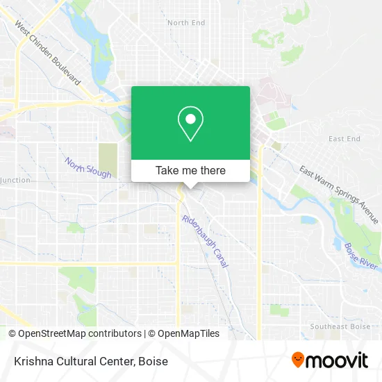 Mapa de Krishna Cultural Center