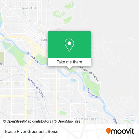 Mapa de Boise River Greenbelt