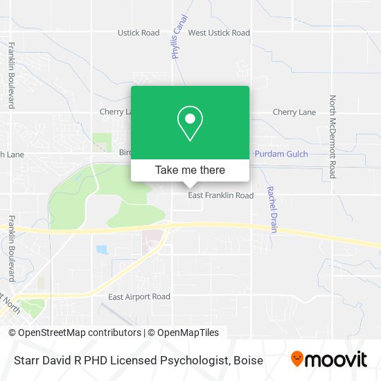 Starr David R PHD Licensed Psychologist map