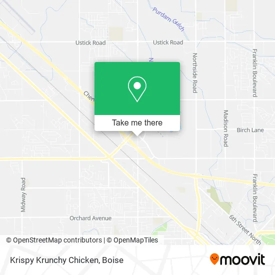 Mapa de Krispy Krunchy Chicken
