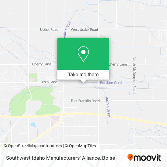 Mapa de Southwest Idaho Manufacturers' Alliance