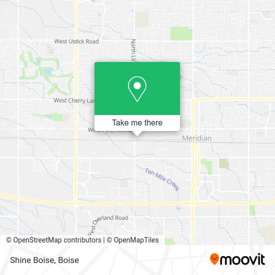 Shine Boise map
