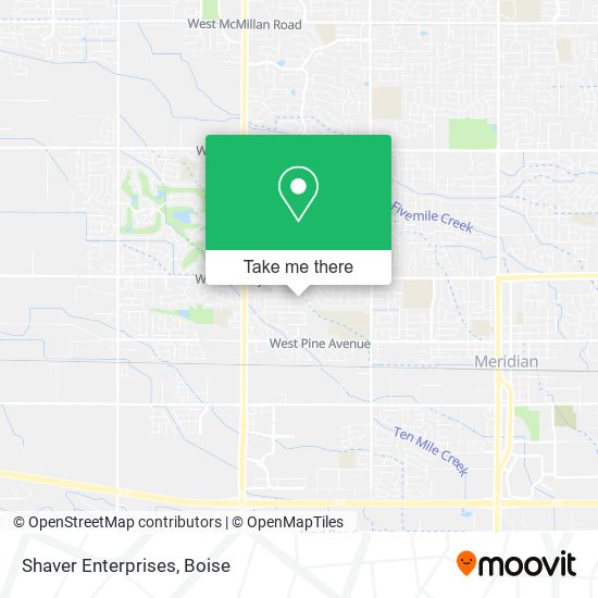 Shaver Enterprises map