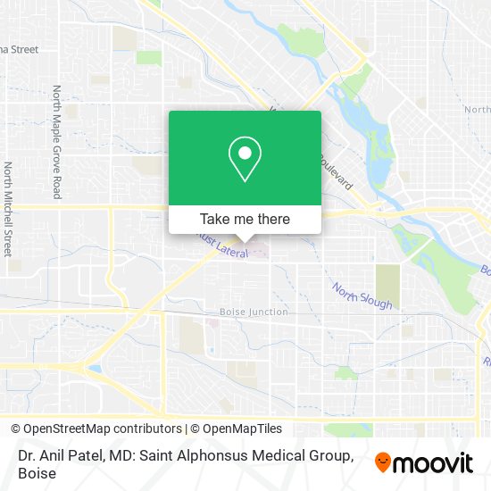 Mapa de Dr. Anil Patel, MD: Saint Alphonsus Medical Group