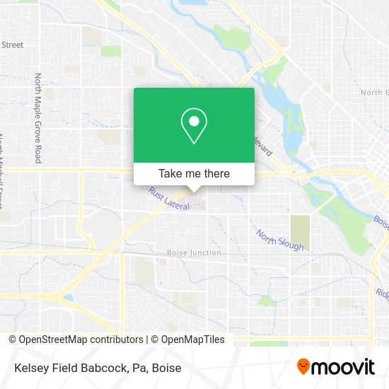 Kelsey Field Babcock, Pa map
