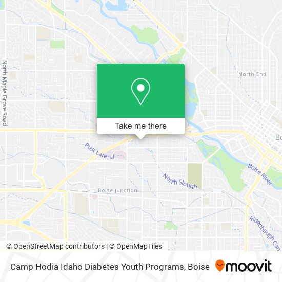 Camp Hodia Idaho Diabetes Youth Programs map