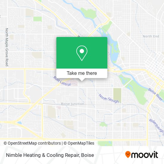 Nimble Heating & Cooling Repair map