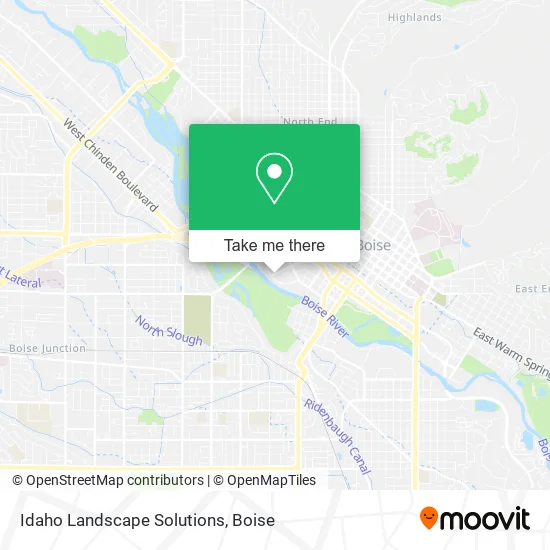 Idaho Landscape Solutions map
