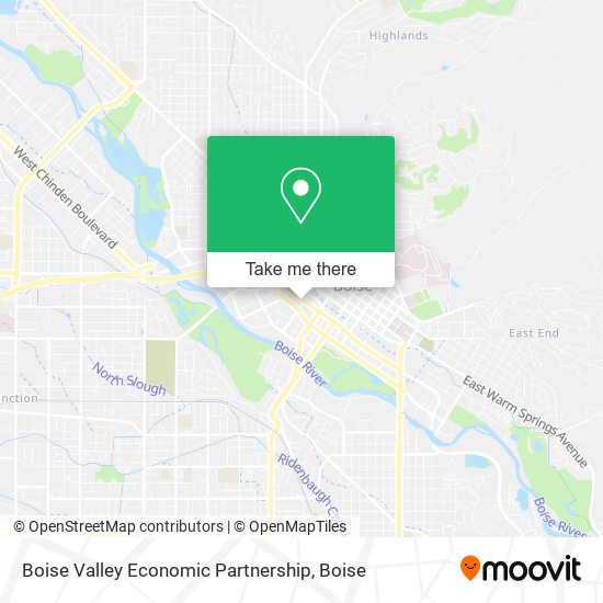 Mapa de Boise Valley Economic Partnership