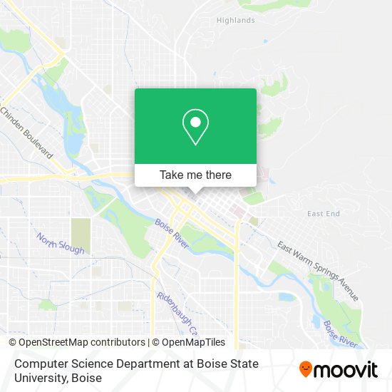 Computer Science Department at Boise State University map