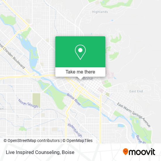 Live Inspired Counseling map