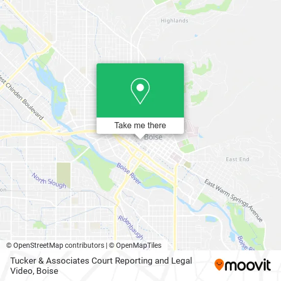 Mapa de Tucker & Associates Court Reporting and Legal Video