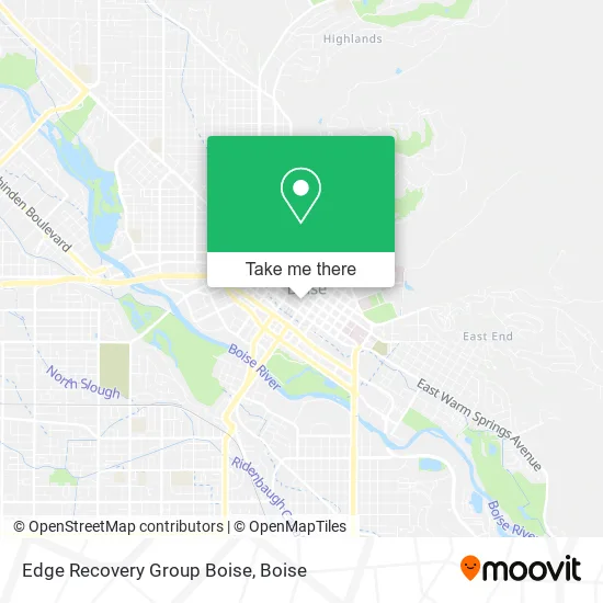 Edge Recovery Group Boise map
