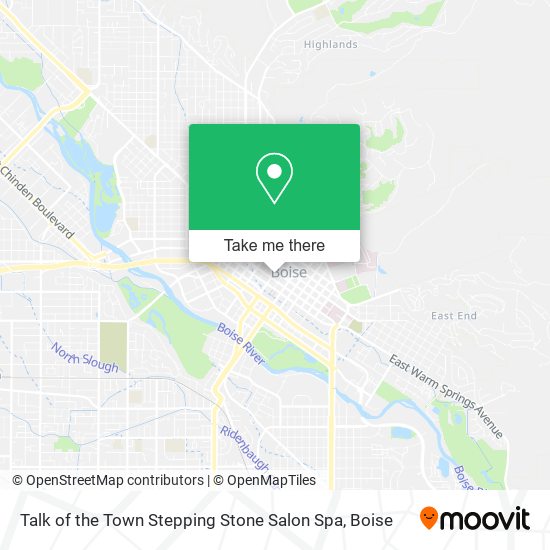 Mapa de Talk of the Town Stepping Stone Salon Spa