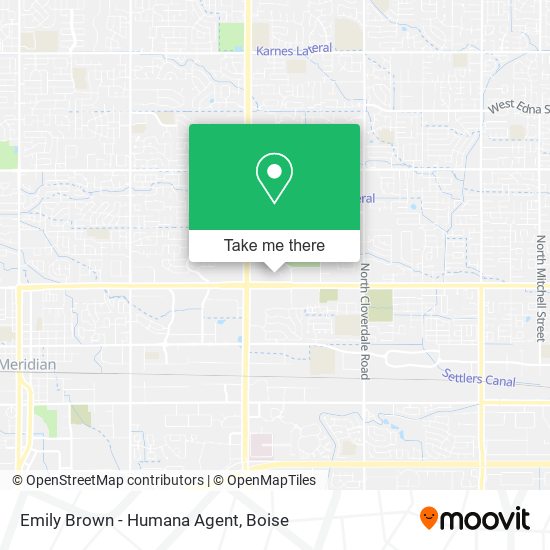 Emily Brown - Humana Agent map