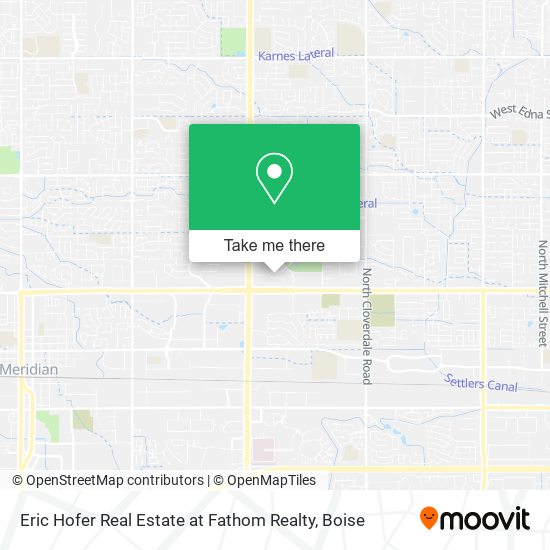 Eric Hofer Real Estate at Fathom Realty map