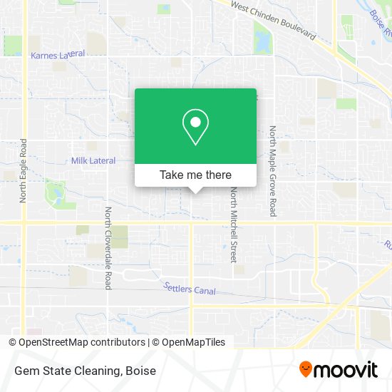 Gem State Cleaning map