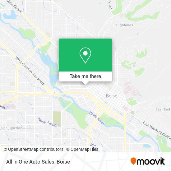 All in One Auto Sales map