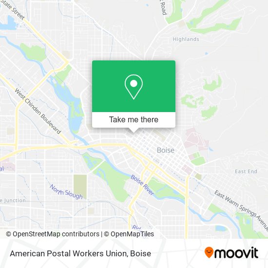 Mapa de American Postal Workers Union