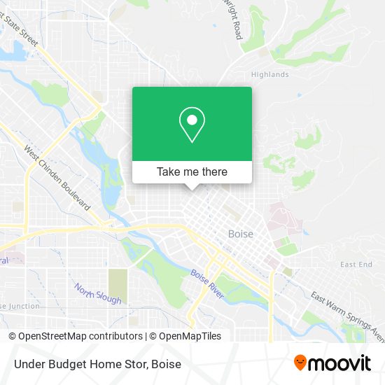 Under Budget Home Stor map