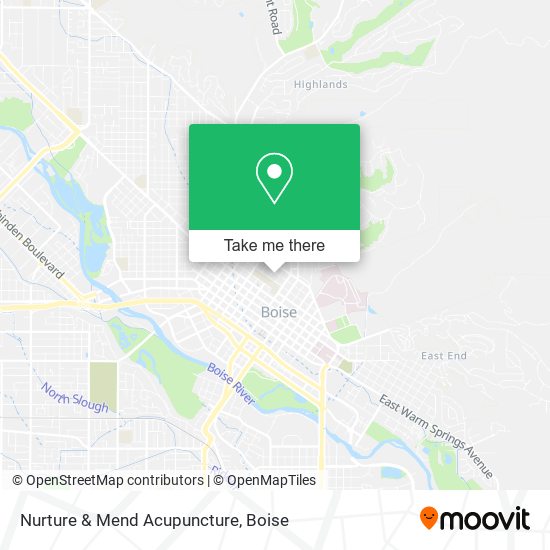 Mapa de Nurture & Mend Acupuncture
