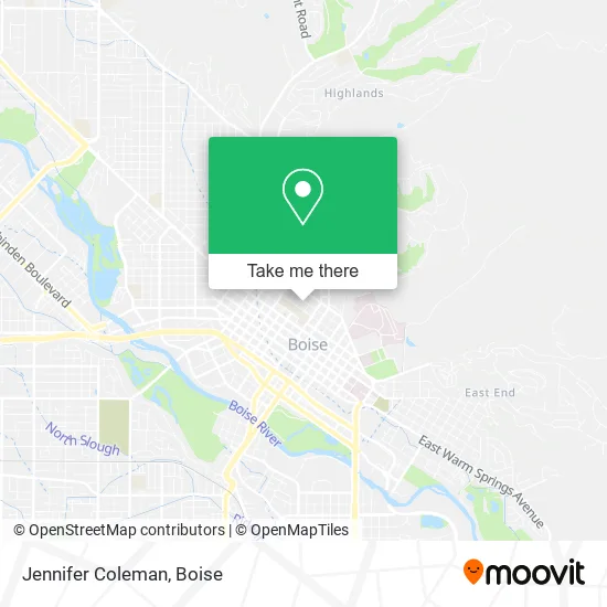 Mapa de Jennifer Coleman