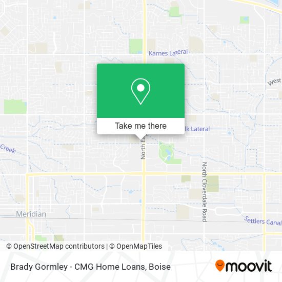 Brady Gormley - CMG Home Loans map