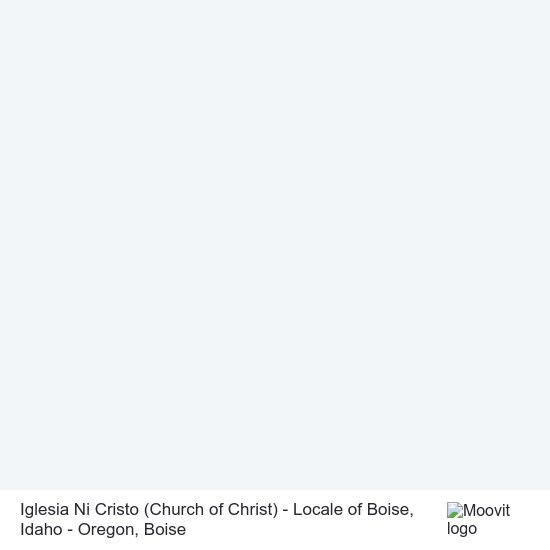 Iglesia Ni Cristo (Church of Christ) - Locale of Boise, Idaho - Oregon map