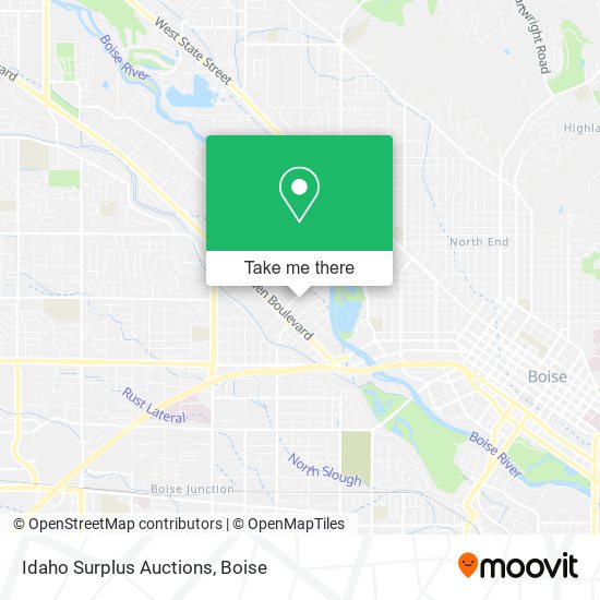 Mapa de Idaho Surplus Auctions