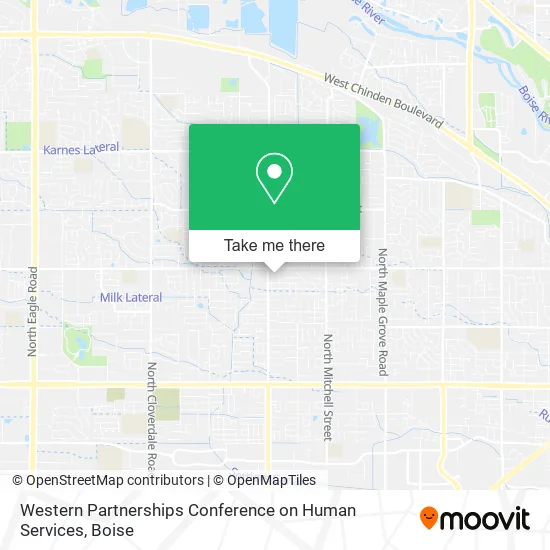Mapa de Western Partnerships Conference on Human Services