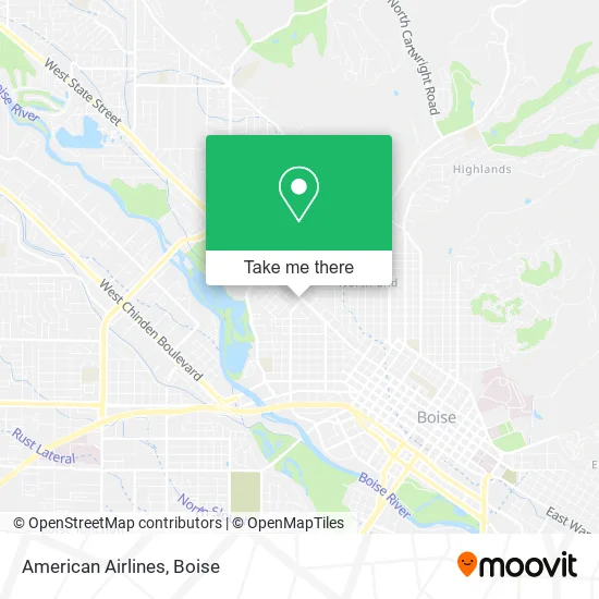 American Airlines map