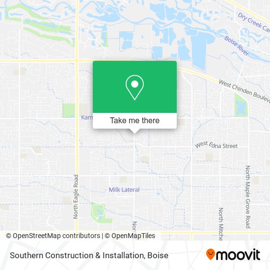 Southern Construction & Installation map